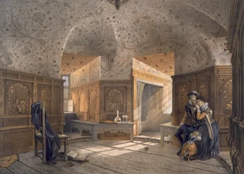 Gefängnis von König Erik XIV., Sohn von Gustav I., in Gripsholm, aus 